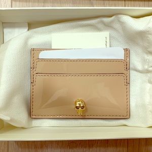 Alexander McQueen skull cardholder NWT